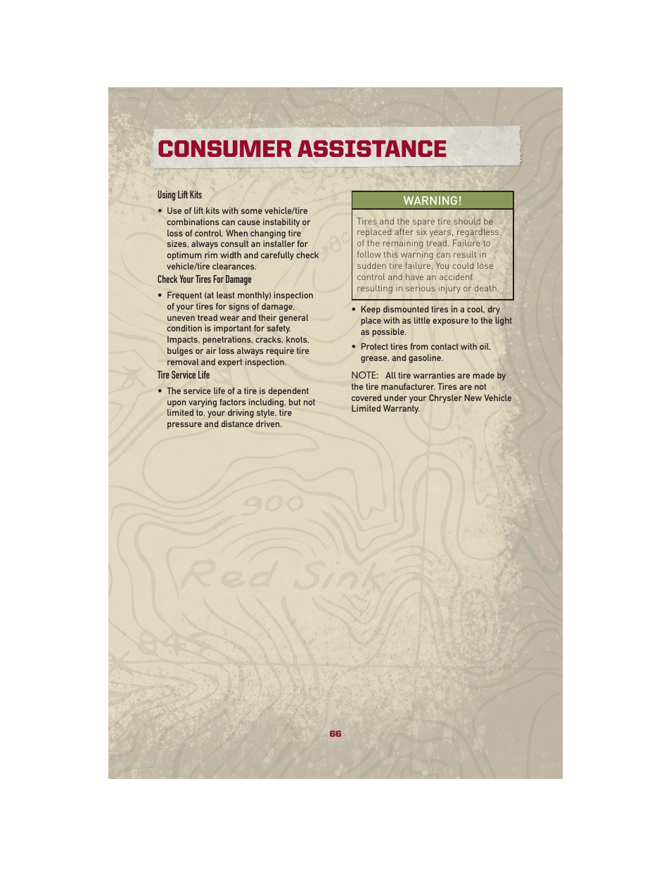 Consumer assistance | Jeep 2010 Patriot - User Guide User Manual | Page 68 / 72