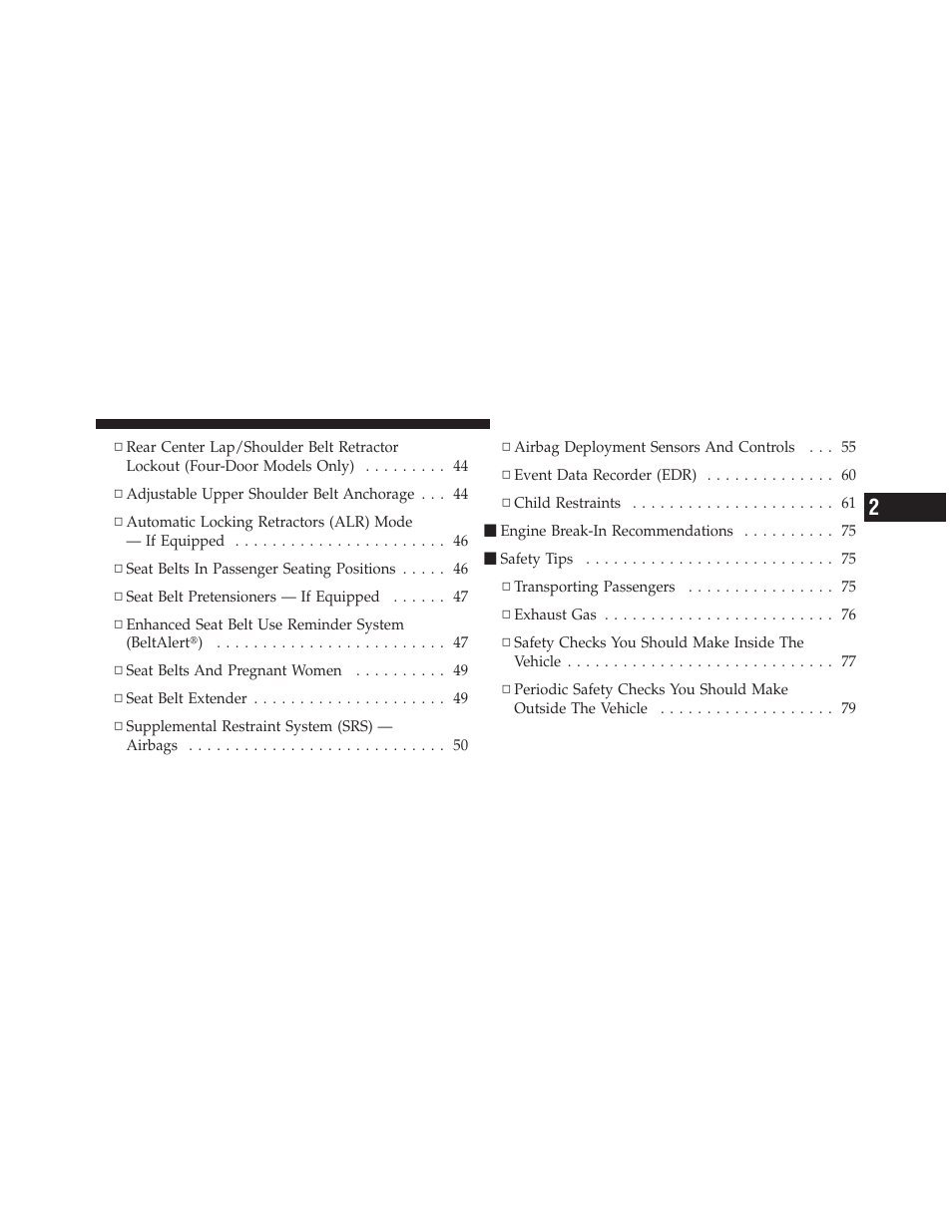 Jeep 2010 Wrangler Unlimited - Owner Manual User Manual | Page 12 / 554