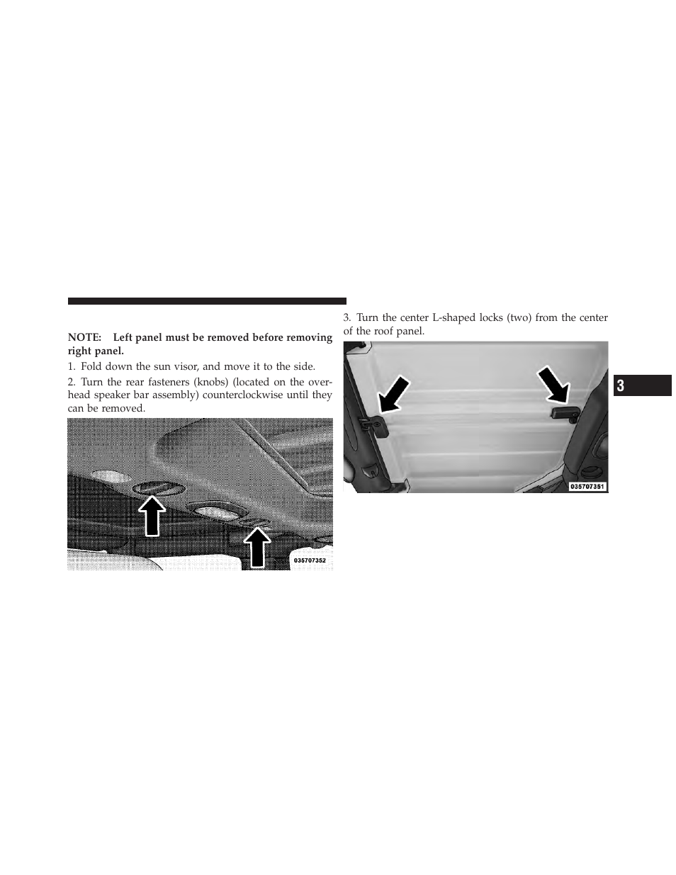 Front panel(s) removal | Jeep 2010 Wrangler Unlimited - Owner Manual User Manual | Page 162 / 554