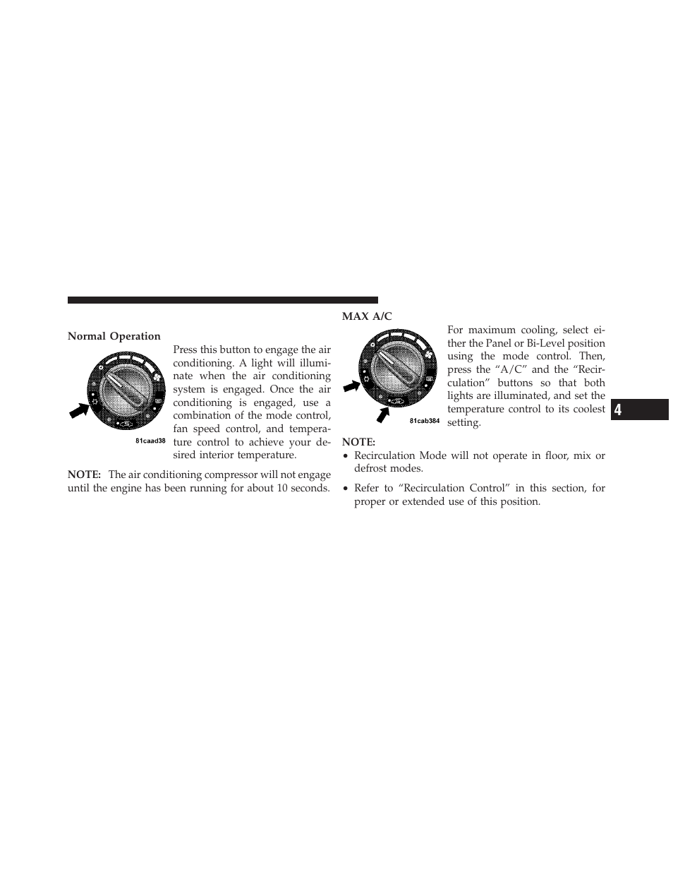 Air conditioning | Jeep 2010 Wrangler Unlimited - Owner Manual User Manual | Page 324 / 554