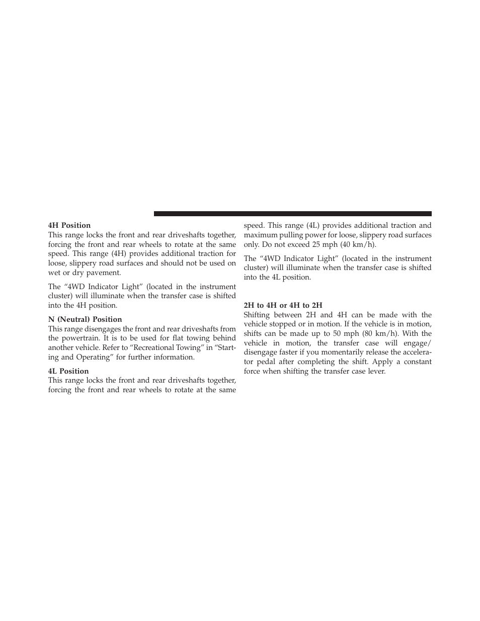 Shifting procedure | Jeep 2010 Wrangler Unlimited - Owner Manual User Manual | Page 349 / 554