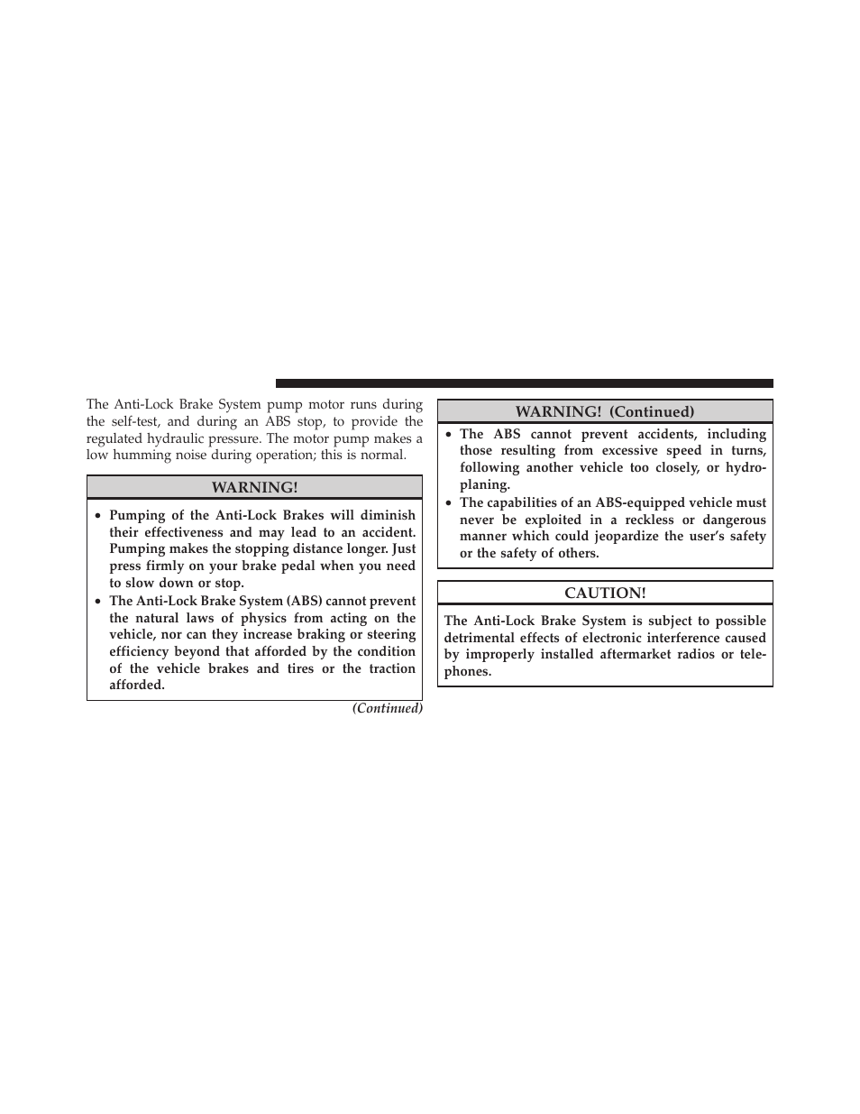 Jeep 2010 Wrangler Unlimited - Owner Manual User Manual | Page 373 / 554