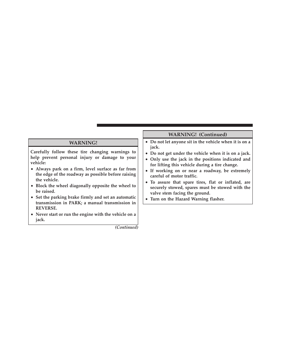 Jacking instructions | Jeep 2010 Wrangler Unlimited - Owner Manual User Manual | Page 445 / 554