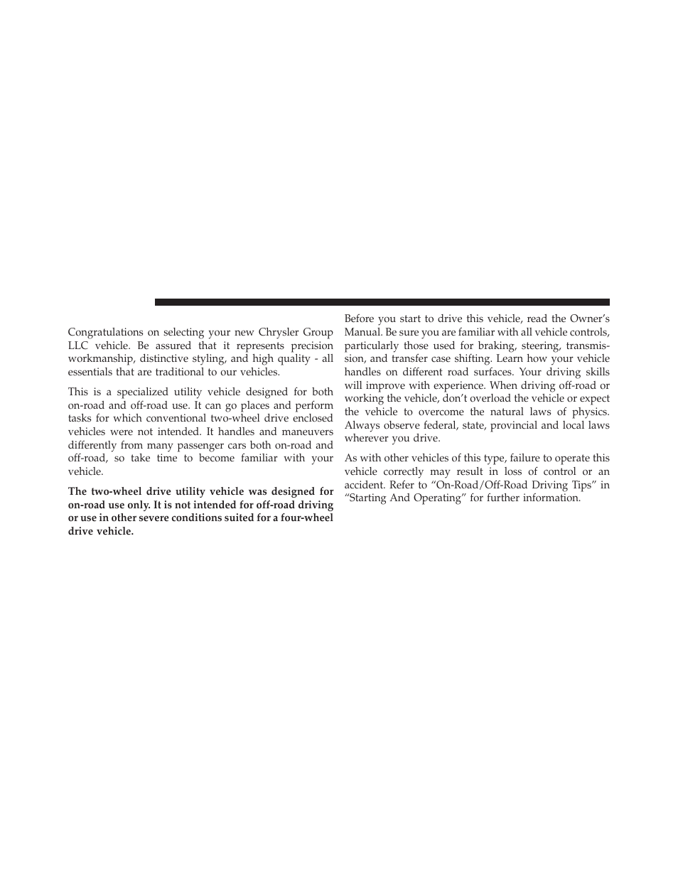 Introduction | Jeep 2010 Wrangler Unlimited - Owner Manual User Manual | Page 5 / 554
