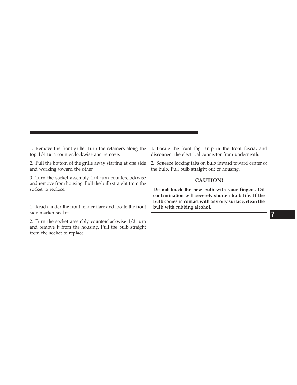 Front park/turn signal, Front side marker, Front fog lamp | Jeep 2010 Wrangler Unlimited - Owner Manual User Manual | Page 500 / 554