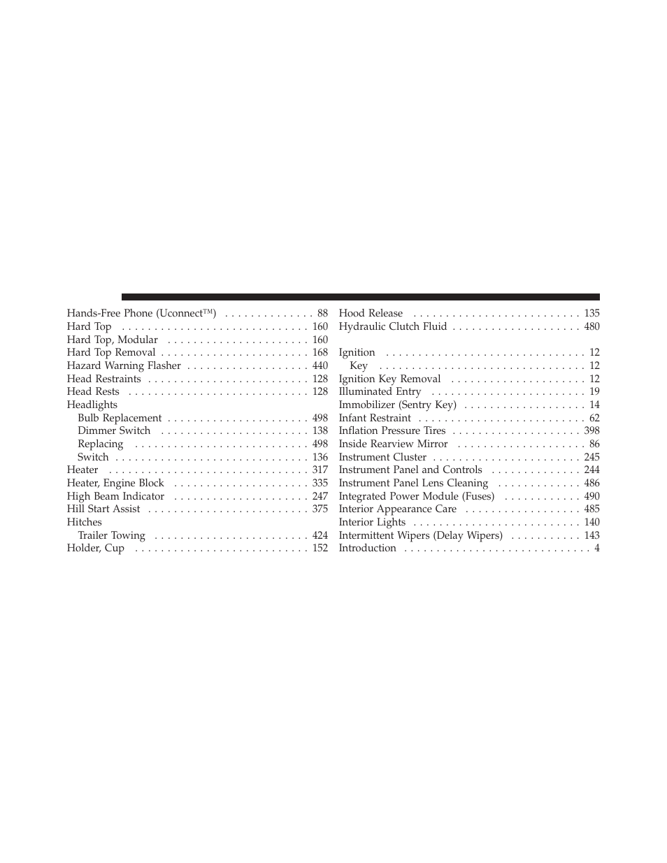 Jeep 2010 Wrangler Unlimited - Owner Manual User Manual | Page 543 / 554