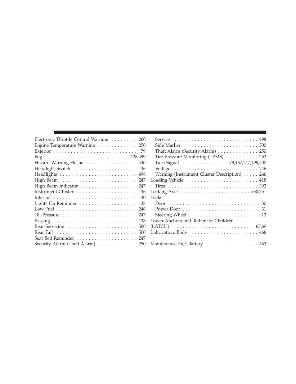 Jeep 2010 Wrangler Unlimited - Owner Manual User Manual | Page 545 / 554