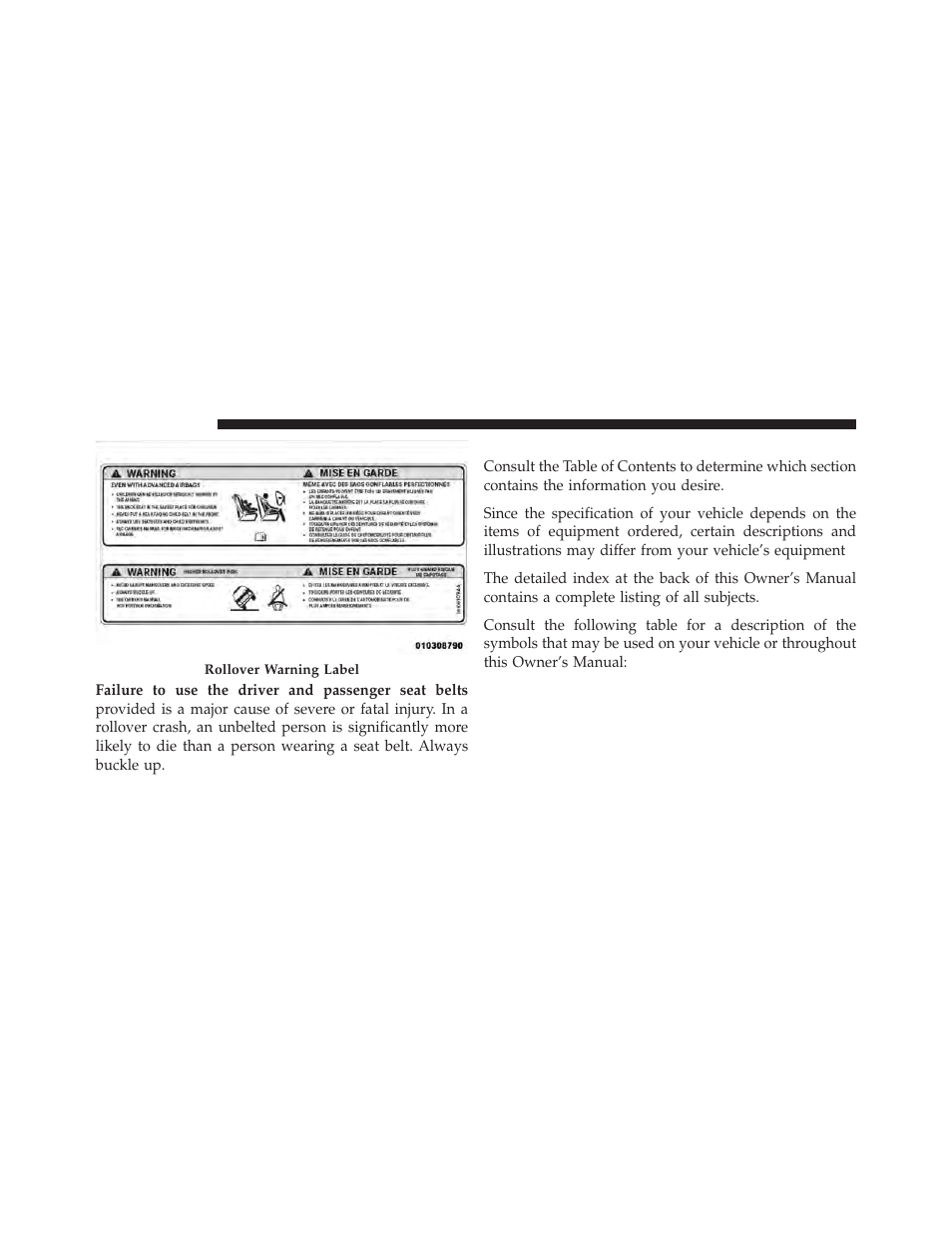 How to use this manual | Jeep 2010 Wrangler Unlimited - Owner Manual User Manual | Page 7 / 554