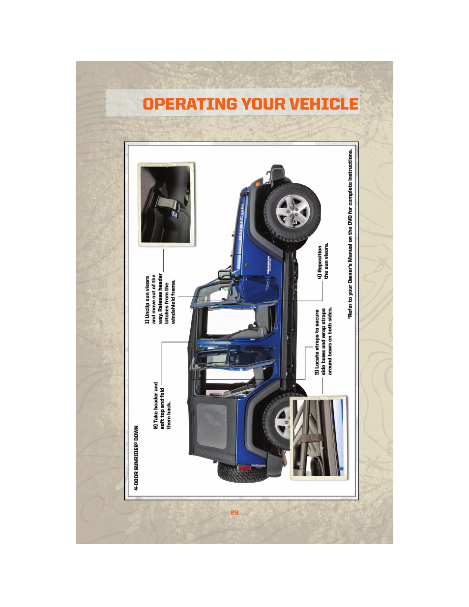 Operating your vehicle | Jeep 2010 Wrangler Unlimited - User Guide User Manual | Page 25 / 72