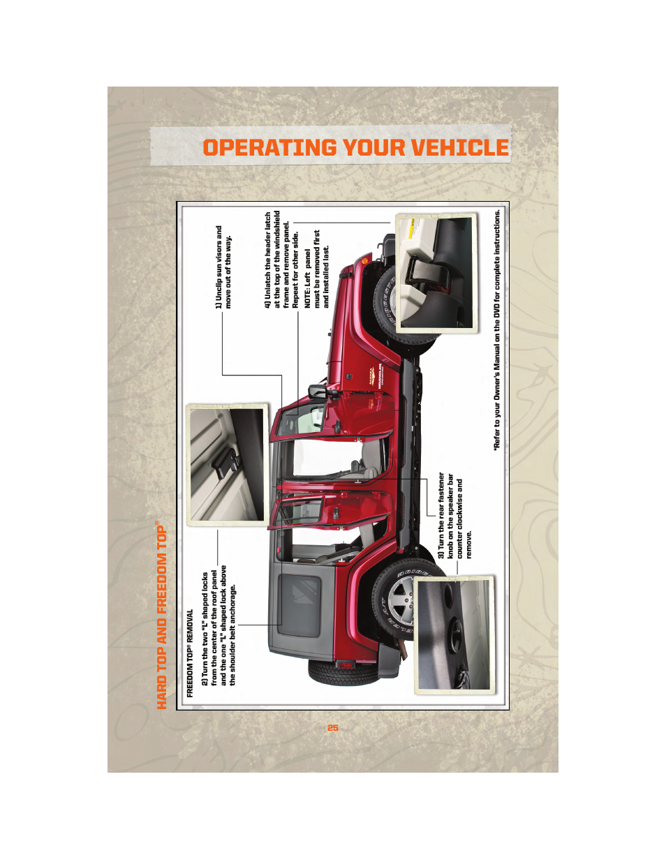 Hard top and freedom top, Operating your vehicle | Jeep 2010 Wrangler Unlimited - User Guide User Manual | Page 27 / 72