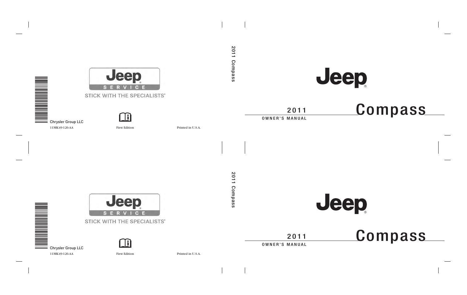 Jeep 2011 Compass - Owner Manual User Manual | 490 pages