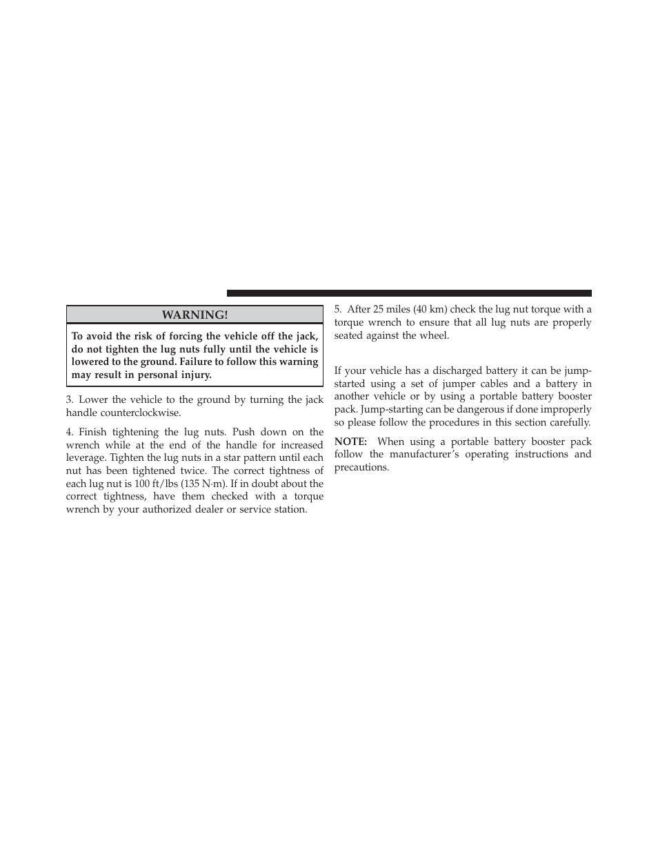 Jump-starting procedures | Jeep 2011 Compass - Owner Manual User Manual | Page 386 / 490