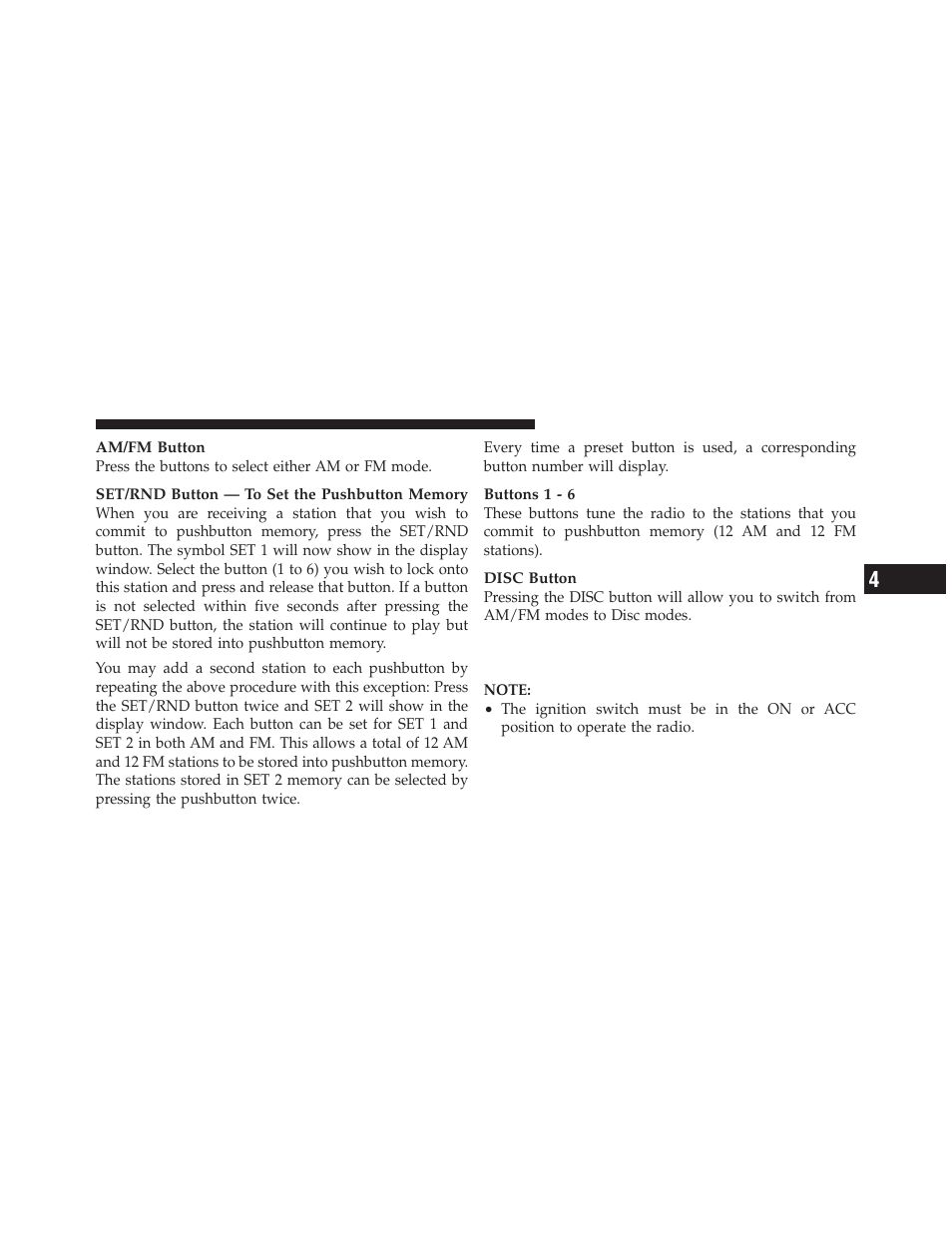 Operation instructions, Cd mode for cd and mp3 audio play | Jeep 2011 Grand Cherokee - Owner Manual User Manual | Page 293 / 587