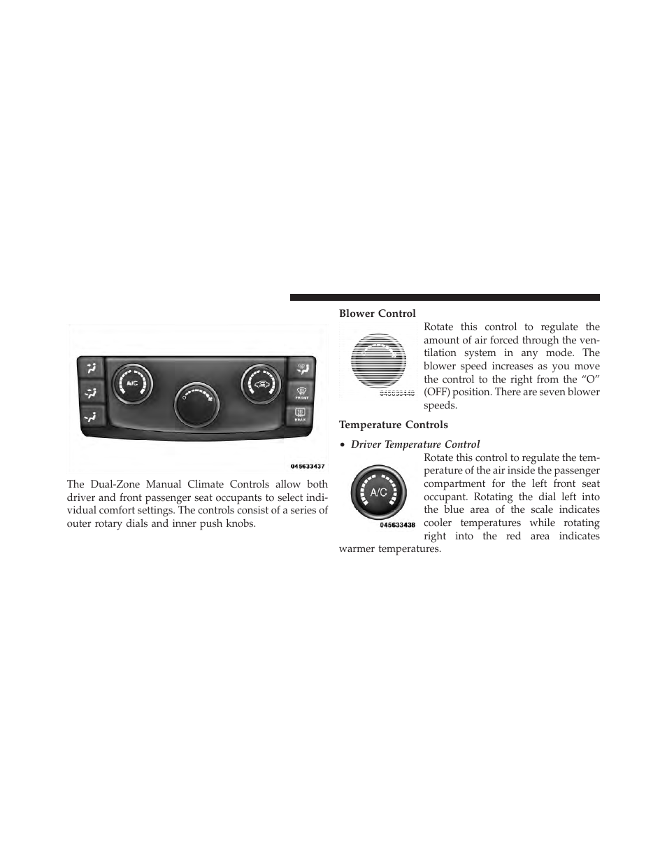 Dual-zone manual heating and air conditioning, Dual-zone manual heating and air, Conditioning | Jeep 2011 Grand Cherokee - Owner Manual User Manual | Page 326 / 587