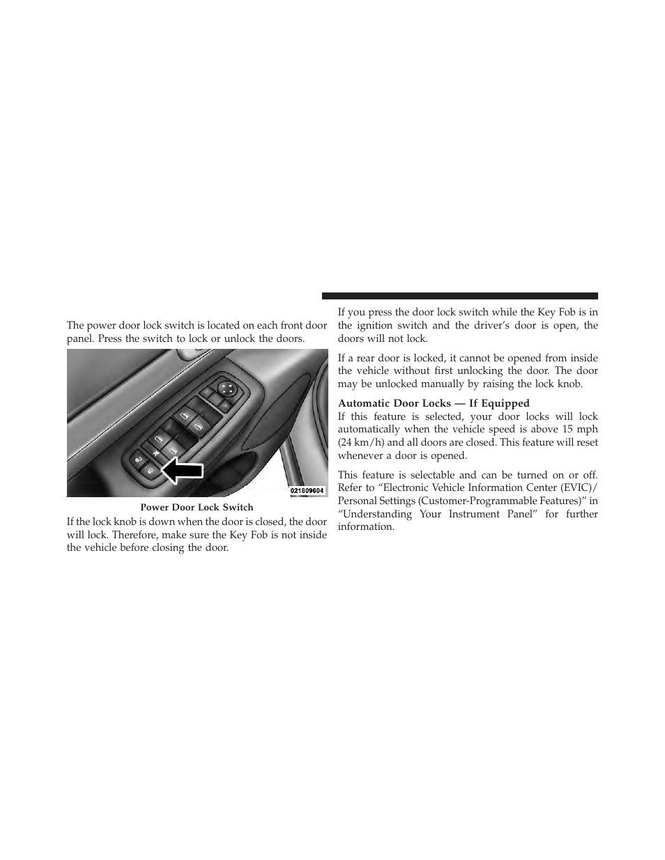 Power door locks | Jeep 2011 Grand Cherokee - Owner Manual User Manual | Page 36 / 587