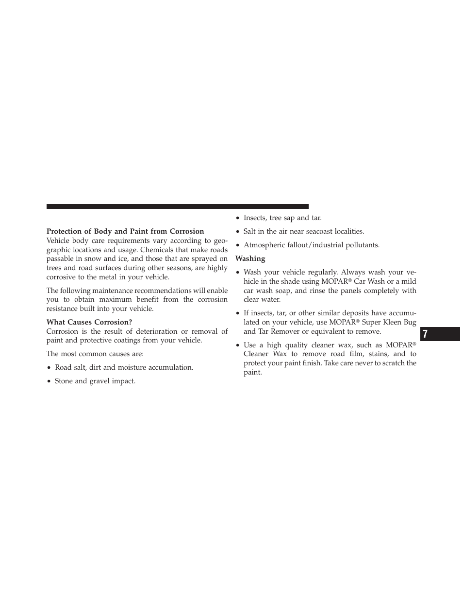 Appearance care and protection from corrosion, Appearance care and protection from, Corrosion | Jeep 2011 Grand Cherokee - Owner Manual User Manual | Page 517 / 587