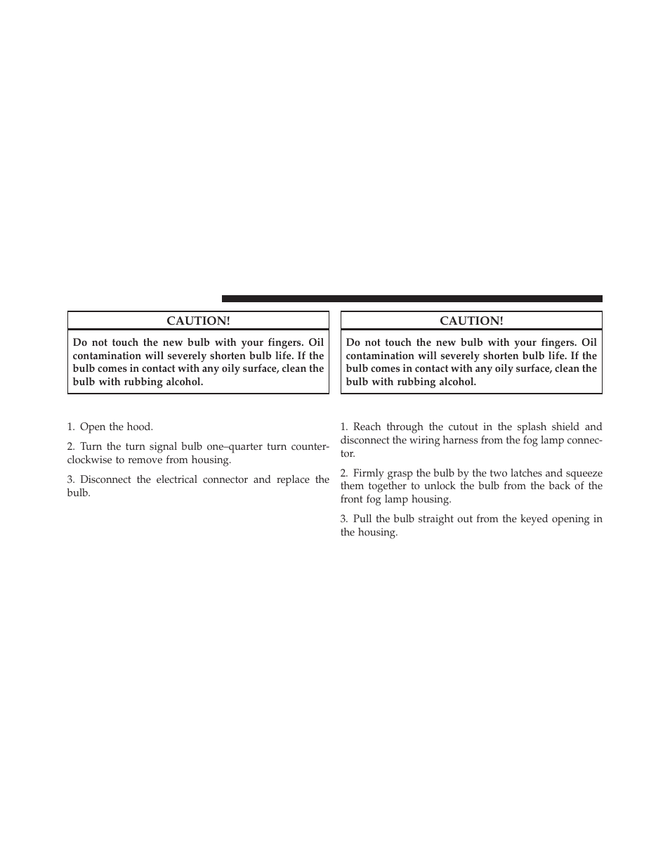 Front turn signal, Front fog lamps | Jeep 2011 Grand Cherokee - Owner Manual User Manual | Page 530 / 587