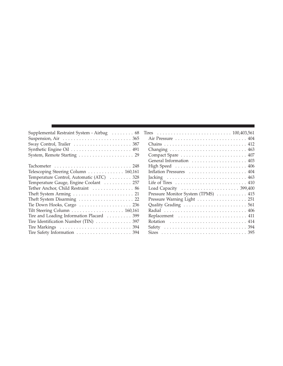 Jeep 2011 Grand Cherokee - Owner Manual User Manual | Page 582 / 587