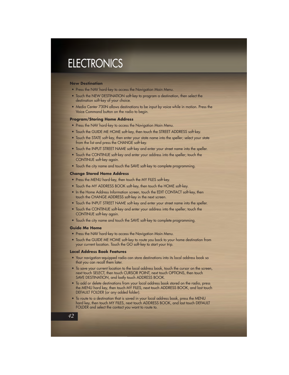 Electronics | Jeep 2011 Grand Cherokee - User Guide User Manual | Page 44 / 100