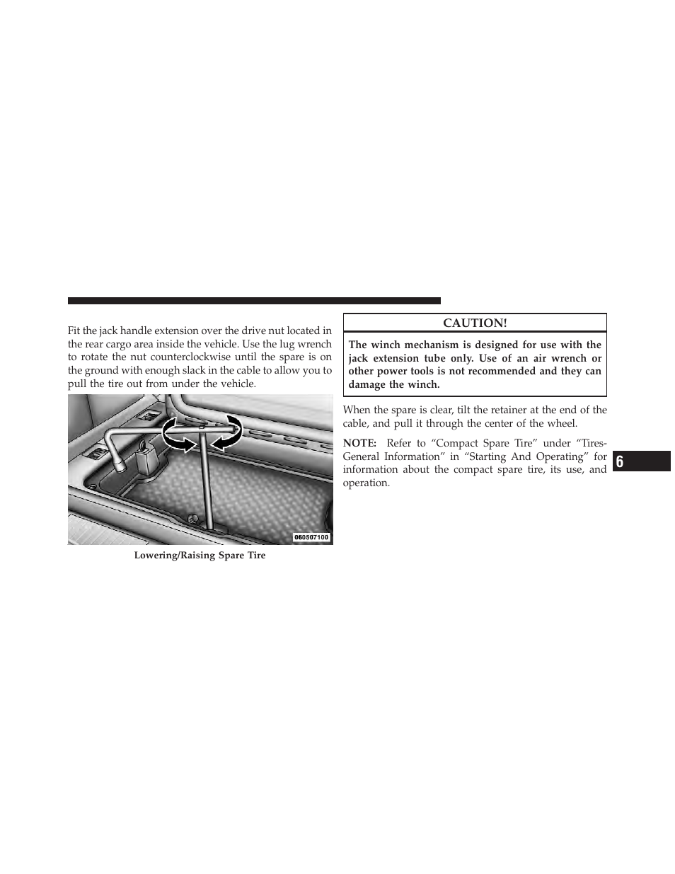 Spare tire removal | Jeep 2011 Liberty - Owner Manual User Manual | Page 427 / 542