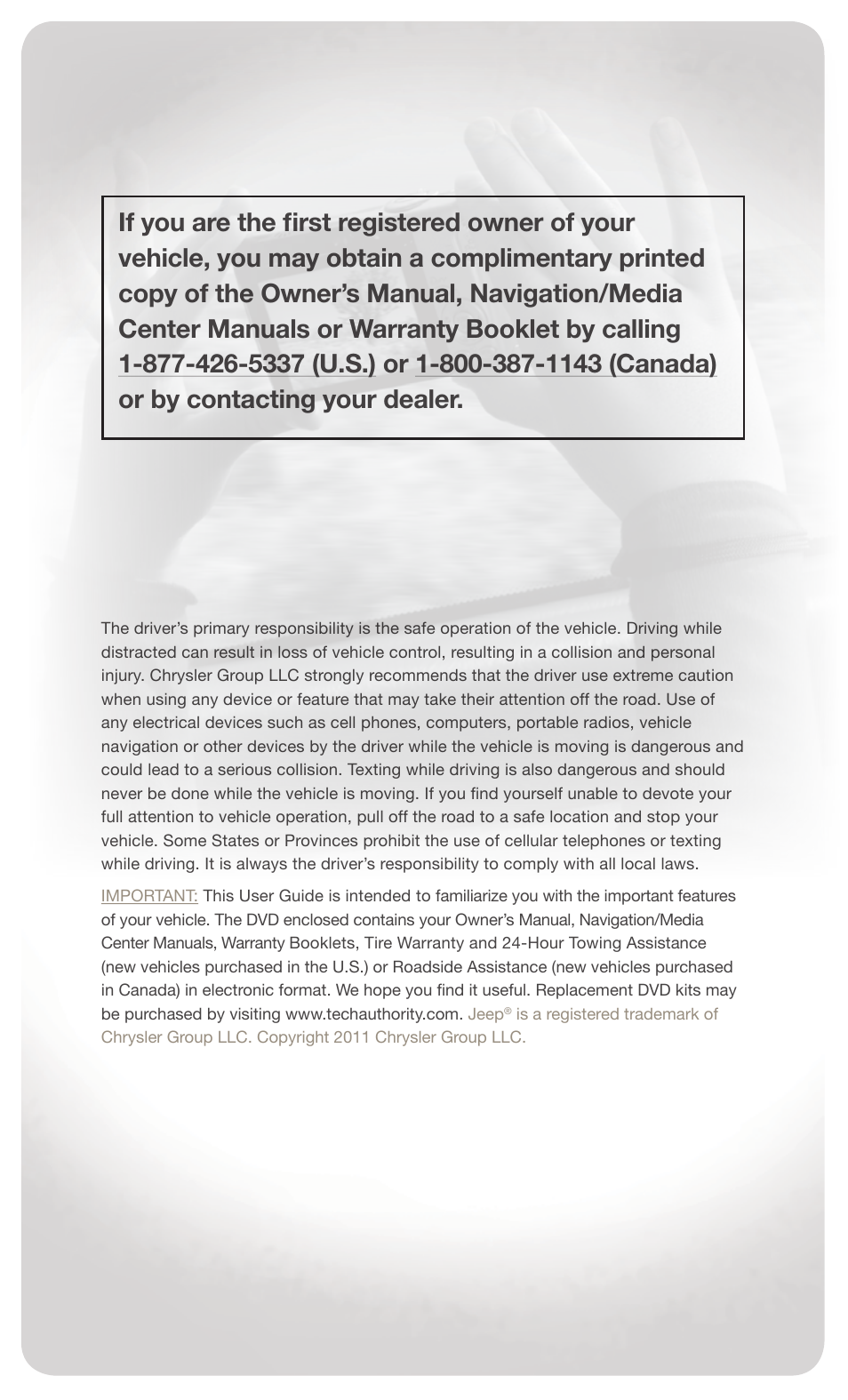 Jeep 2011 Liberty - User Guide User Manual | Page 2 / 88