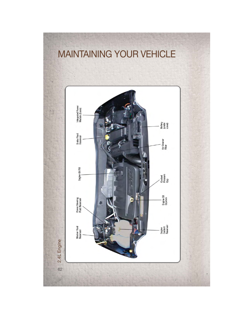 4l engine, Maintaining your vehicle | Jeep 2011 Patriot - User Guide User Manual | Page 64 / 80