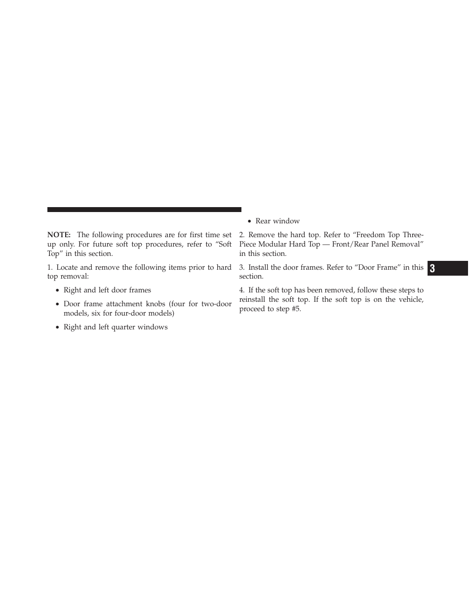 Installing the soft top | Jeep 2011 Wrangler - Owner Manual User Manual | Page 175 / 603