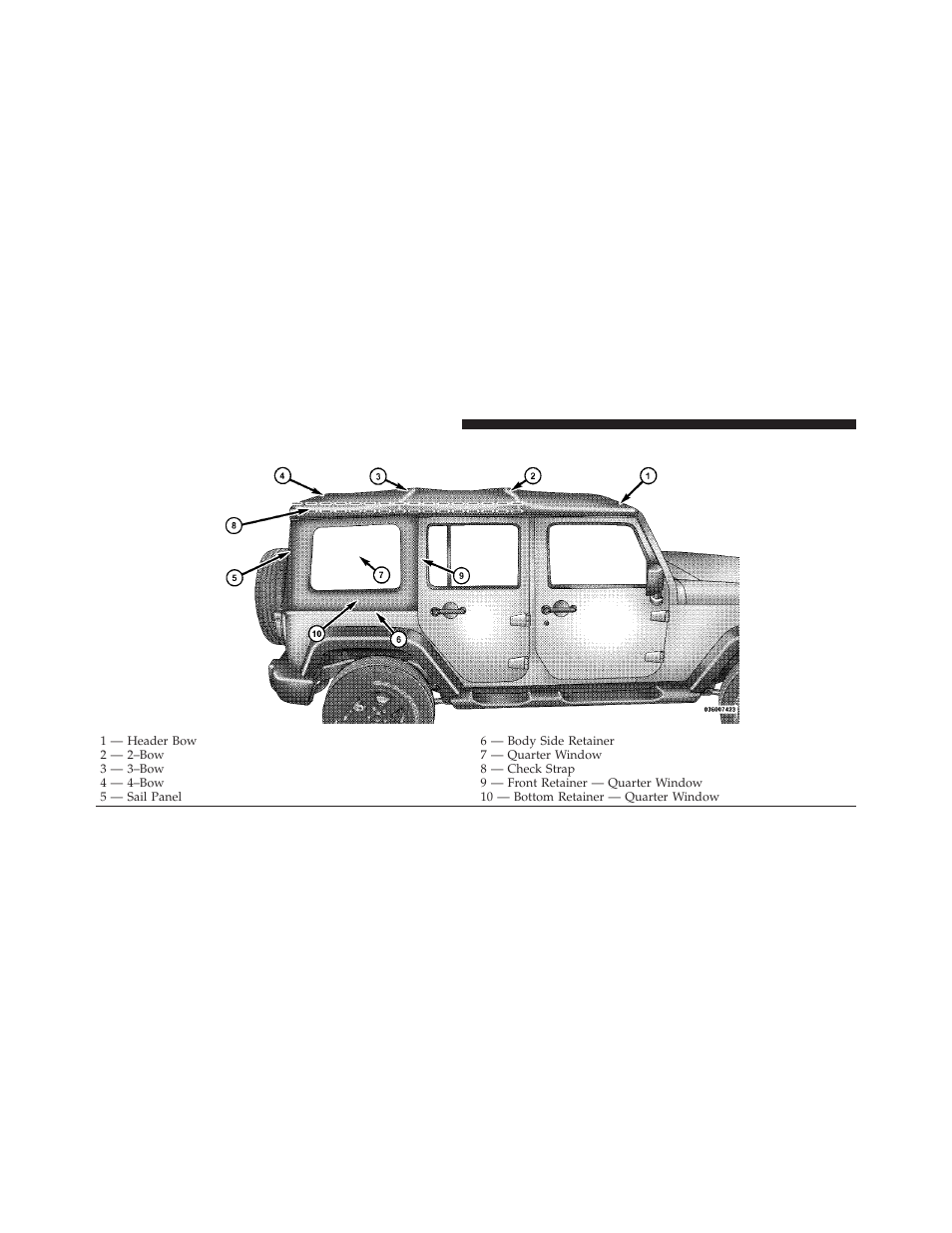 Folding down the soft top | Jeep 2011 Wrangler - Owner Manual User Manual | Page 230 / 603