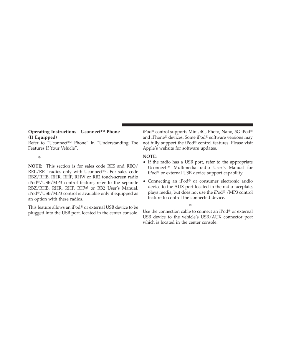 Ipodĥ/usb/mp3 control — if equipped, Connecting the ipodĥ or external usb device, Ipod௡/usb/mp3 control — if equipped | Connecting the ipod௡ or external usb, Device | Jeep 2011 Wrangler - Owner Manual User Manual | Page 344 / 603