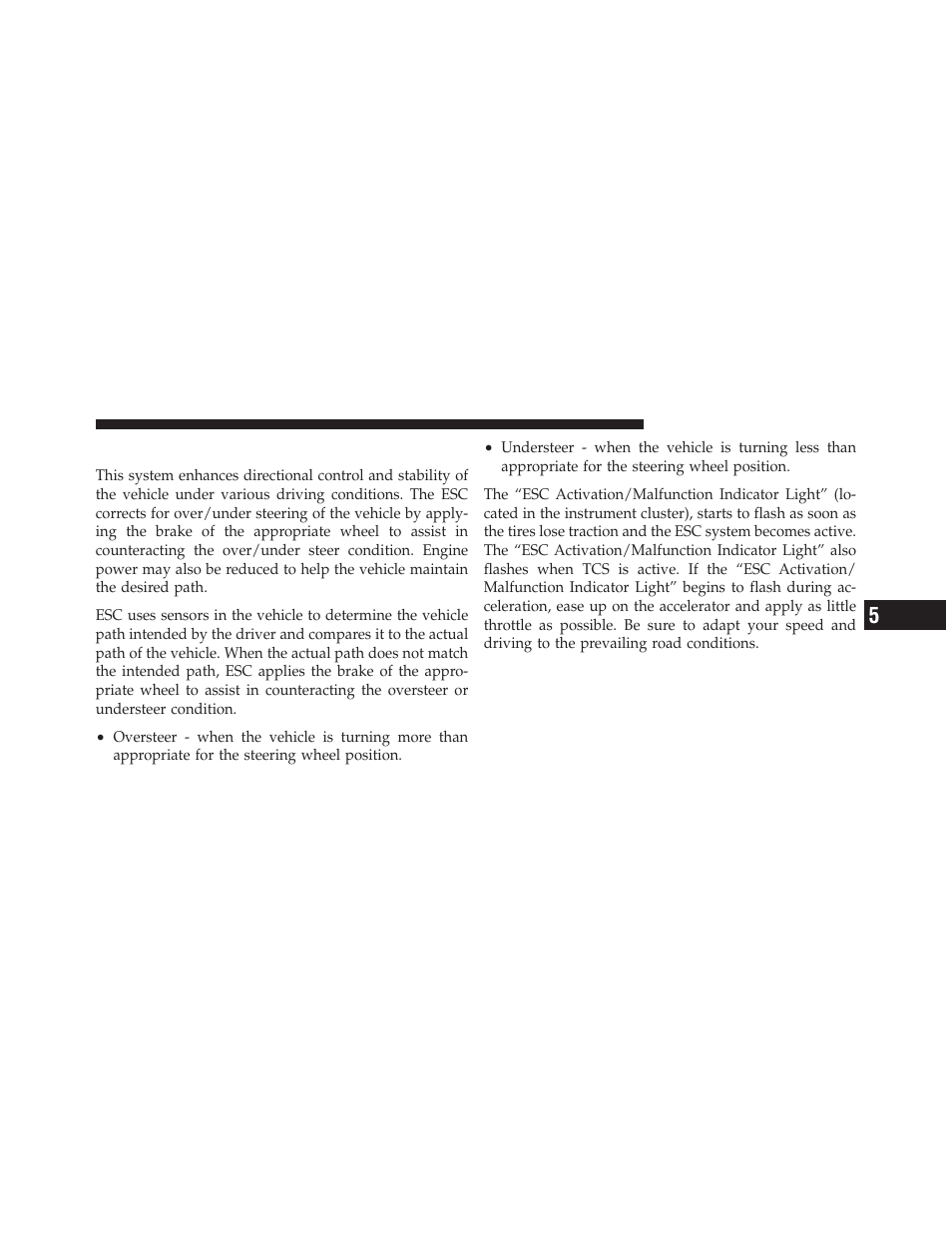Electronic stability control (esc) | Jeep 2011 Wrangler - Owner Manual User Manual | Page 419 / 603