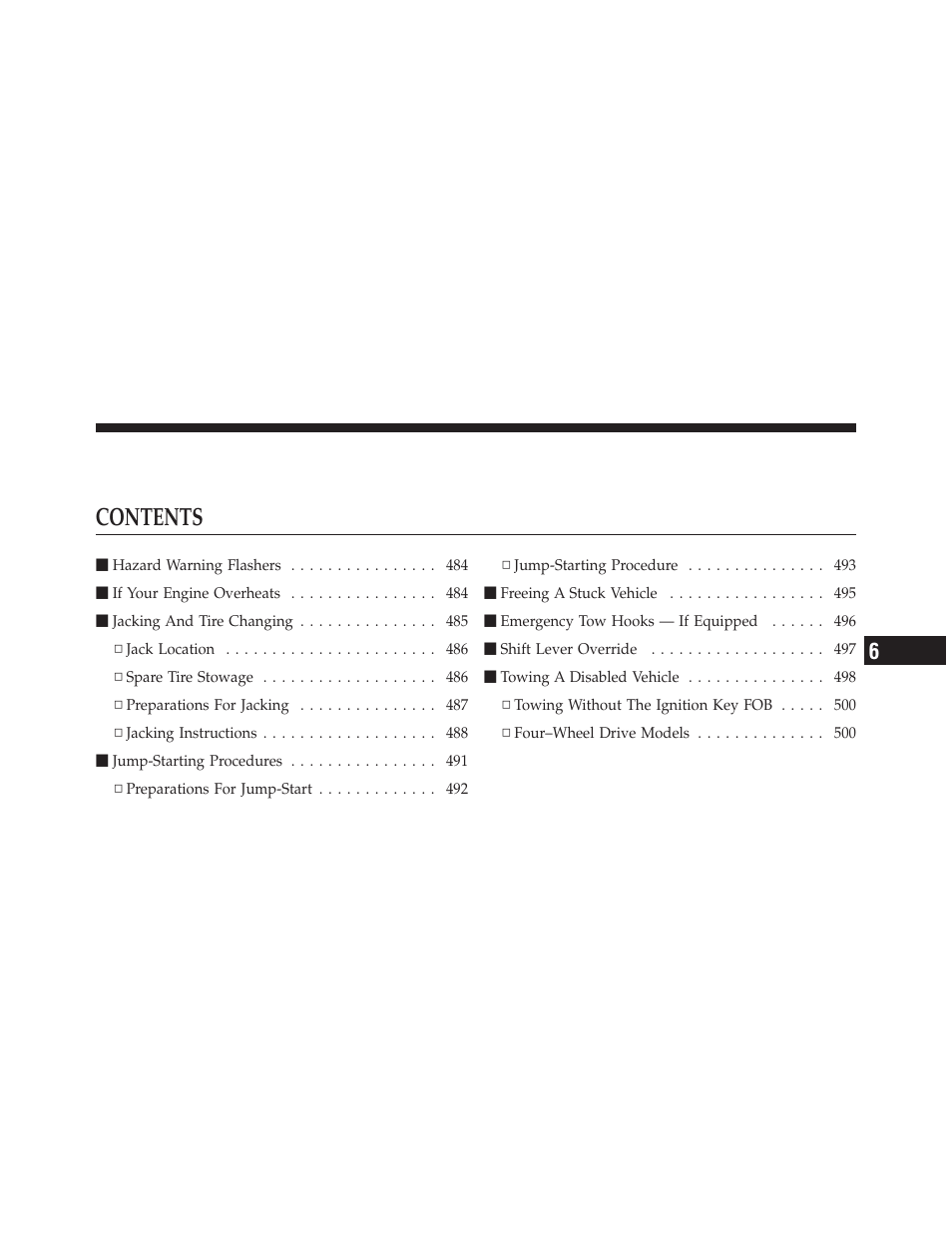 Jeep 2011 Wrangler - Owner Manual User Manual | Page 485 / 603