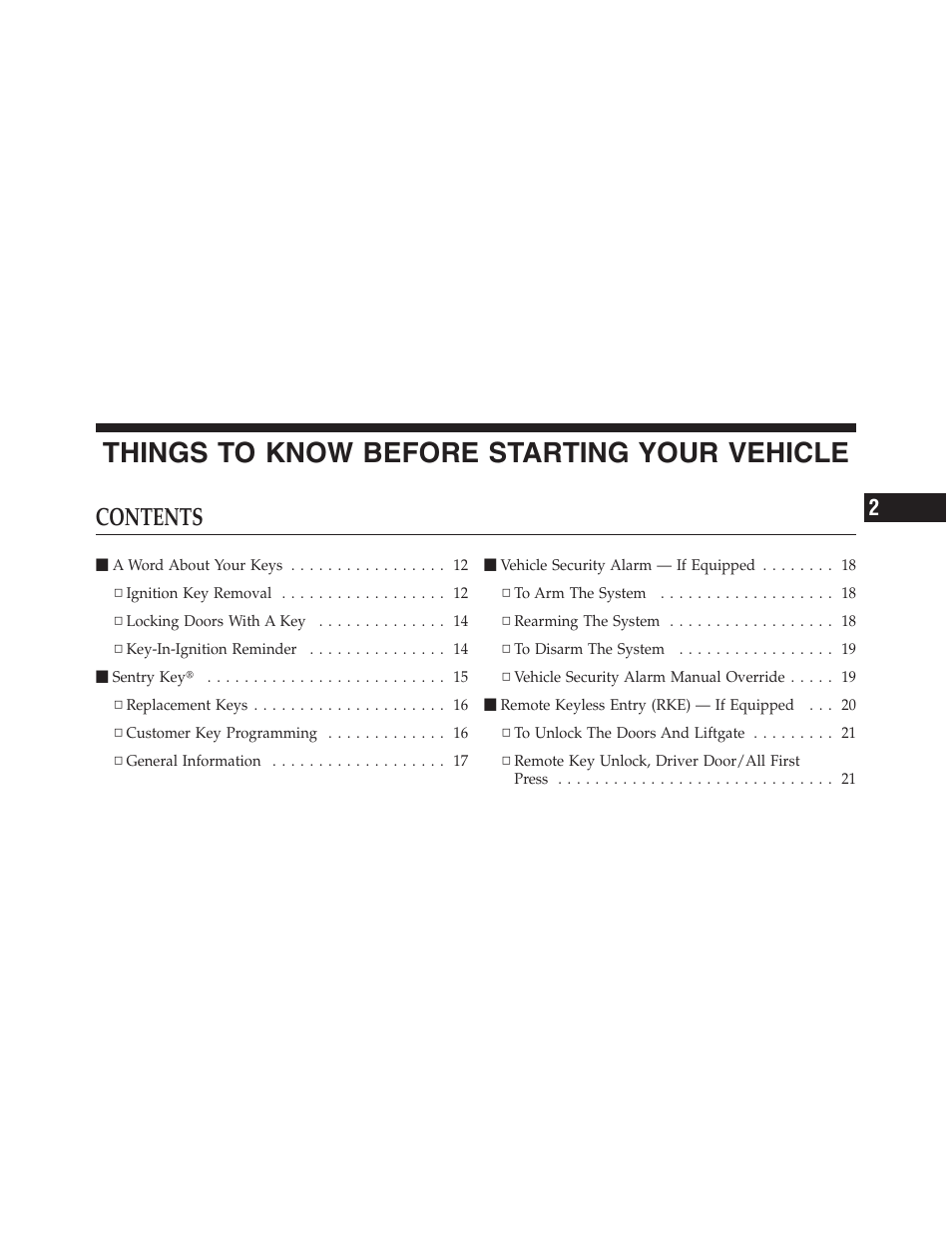 Jeep 2012 Compass - Owner Manual User Manual | Page 11 / 497