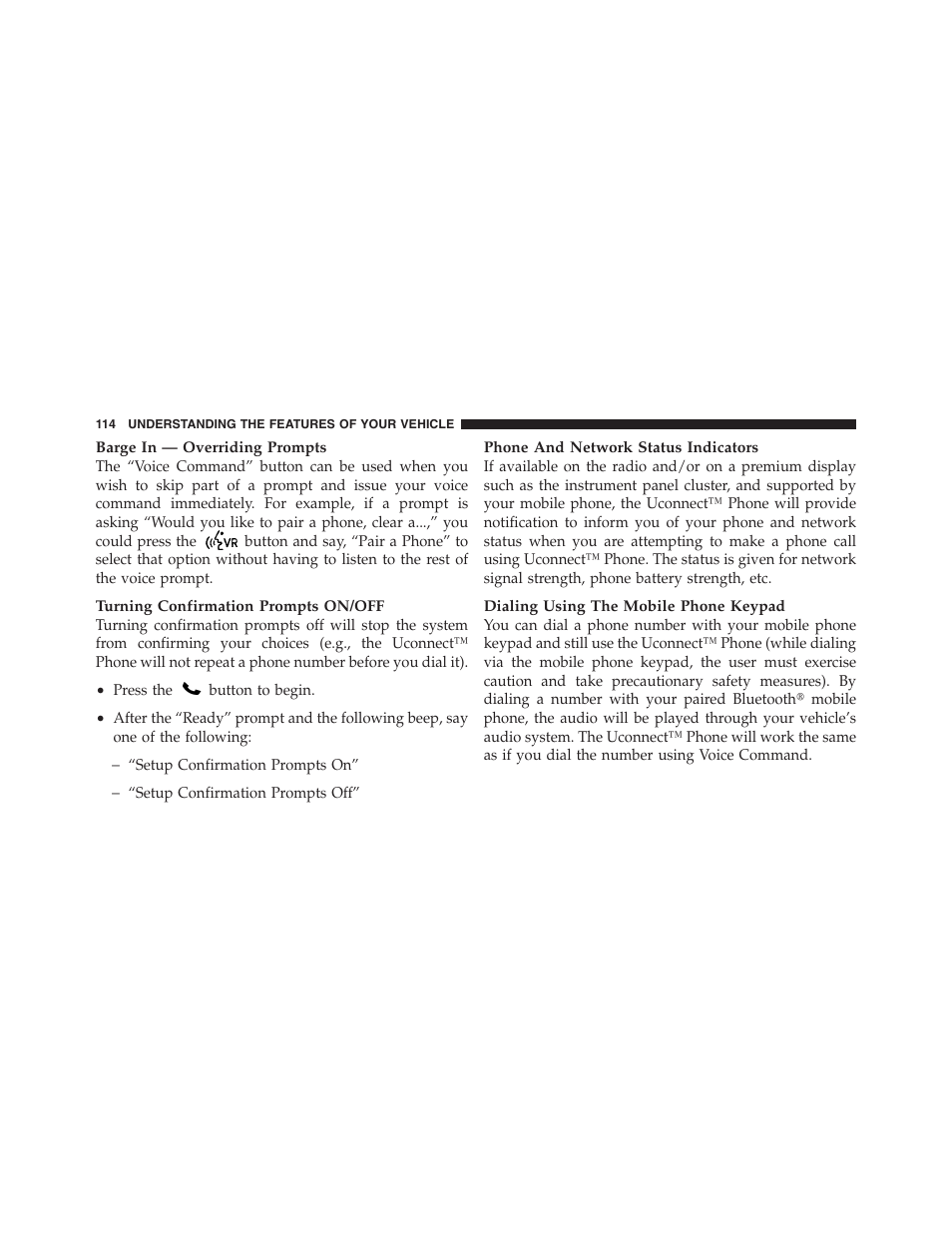 Jeep 2012 Compass - Owner Manual User Manual | Page 116 / 497