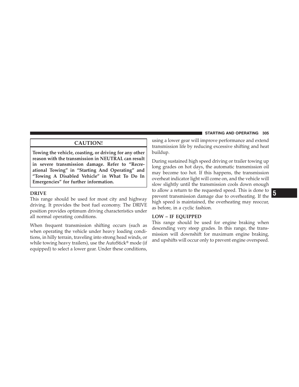 Jeep 2012 Compass - Owner Manual User Manual | Page 307 / 497