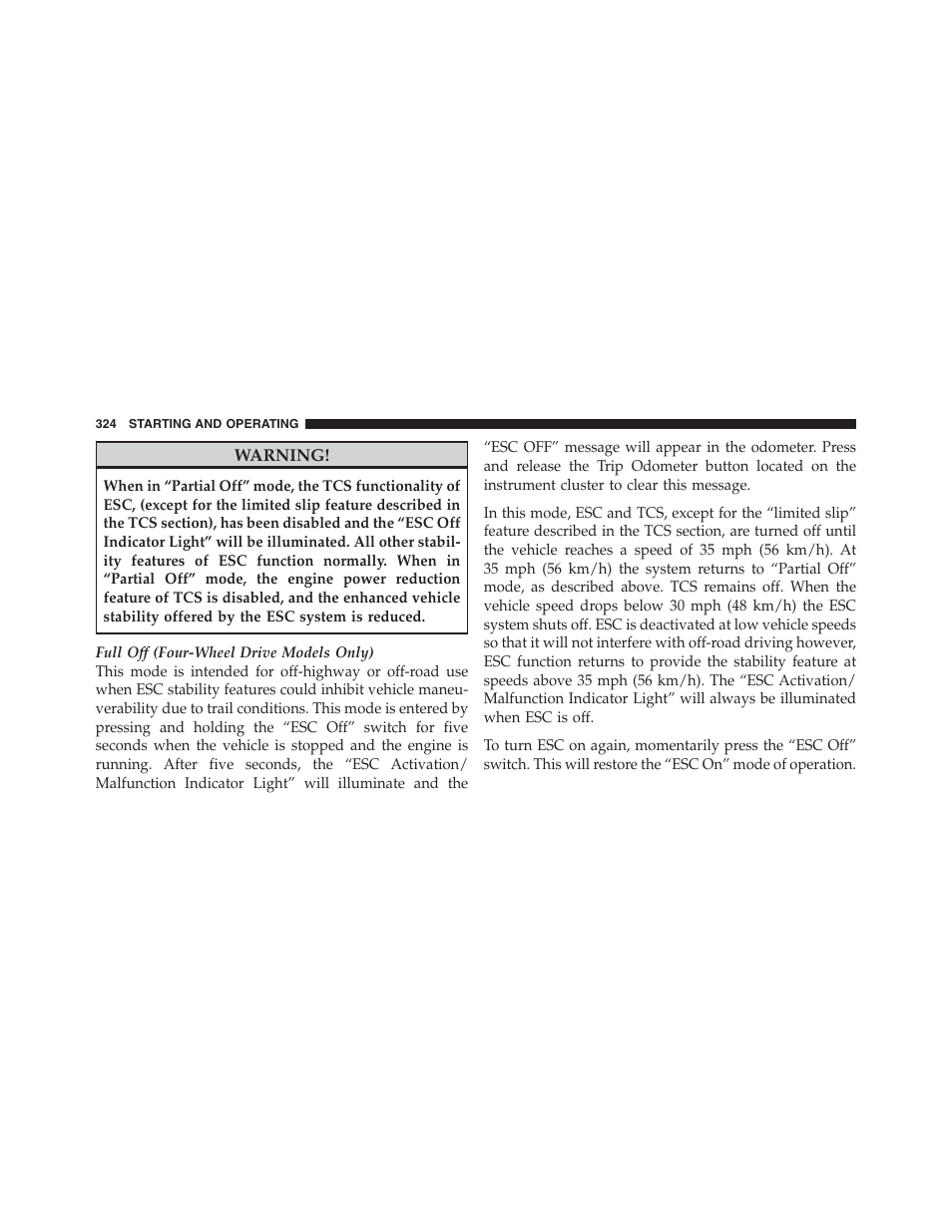 Jeep 2012 Compass - Owner Manual User Manual | Page 326 / 497