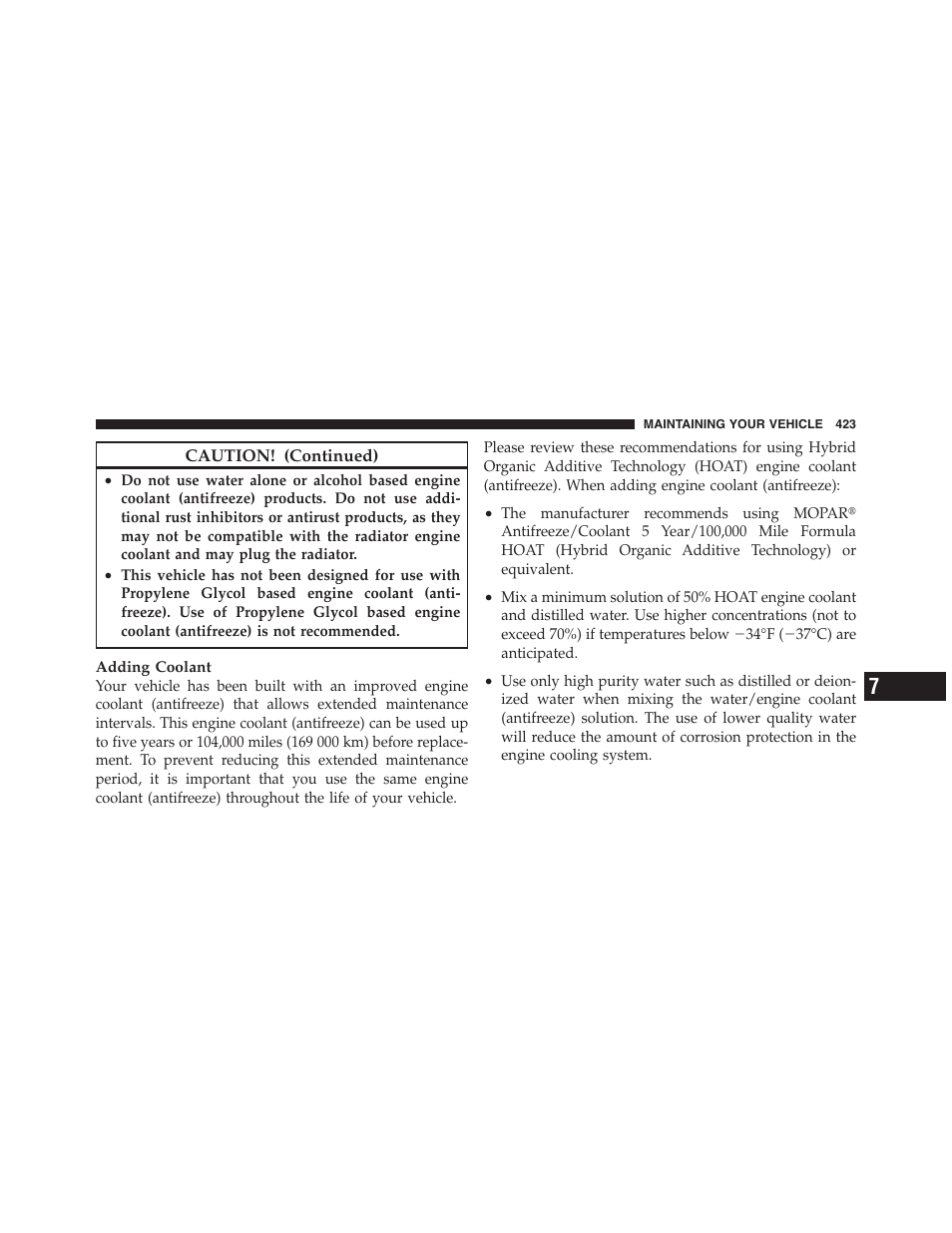 Jeep 2012 Compass - Owner Manual User Manual | Page 425 / 497