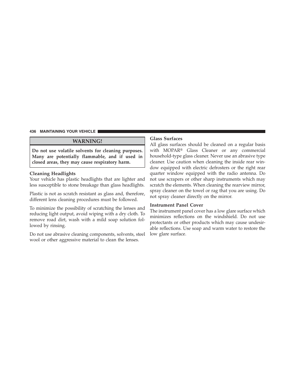 Jeep 2012 Compass - Owner Manual User Manual | Page 438 / 497