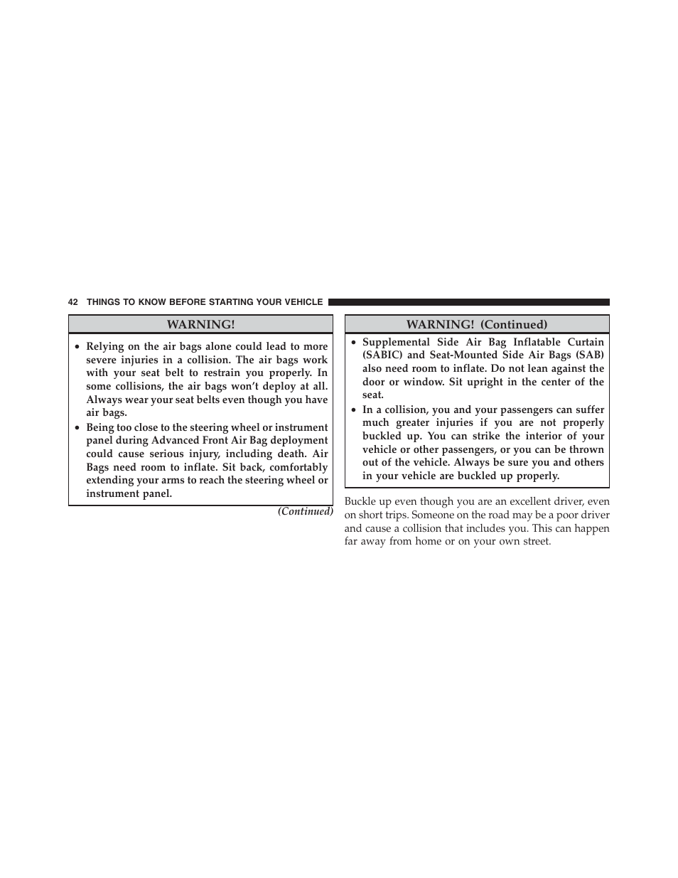 Jeep 2012 Compass - Owner Manual User Manual | Page 44 / 497