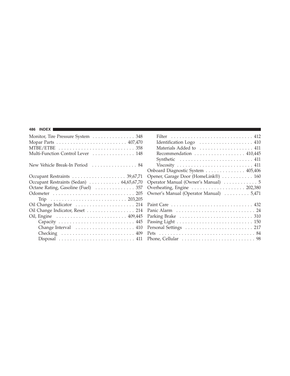 Jeep 2012 Compass - Owner Manual User Manual | Page 488 / 497
