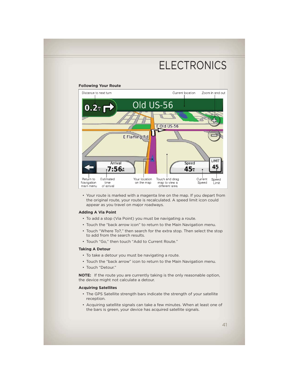 Electronics | Jeep 2012 Compass - User Guide User Manual | Page 43 / 108