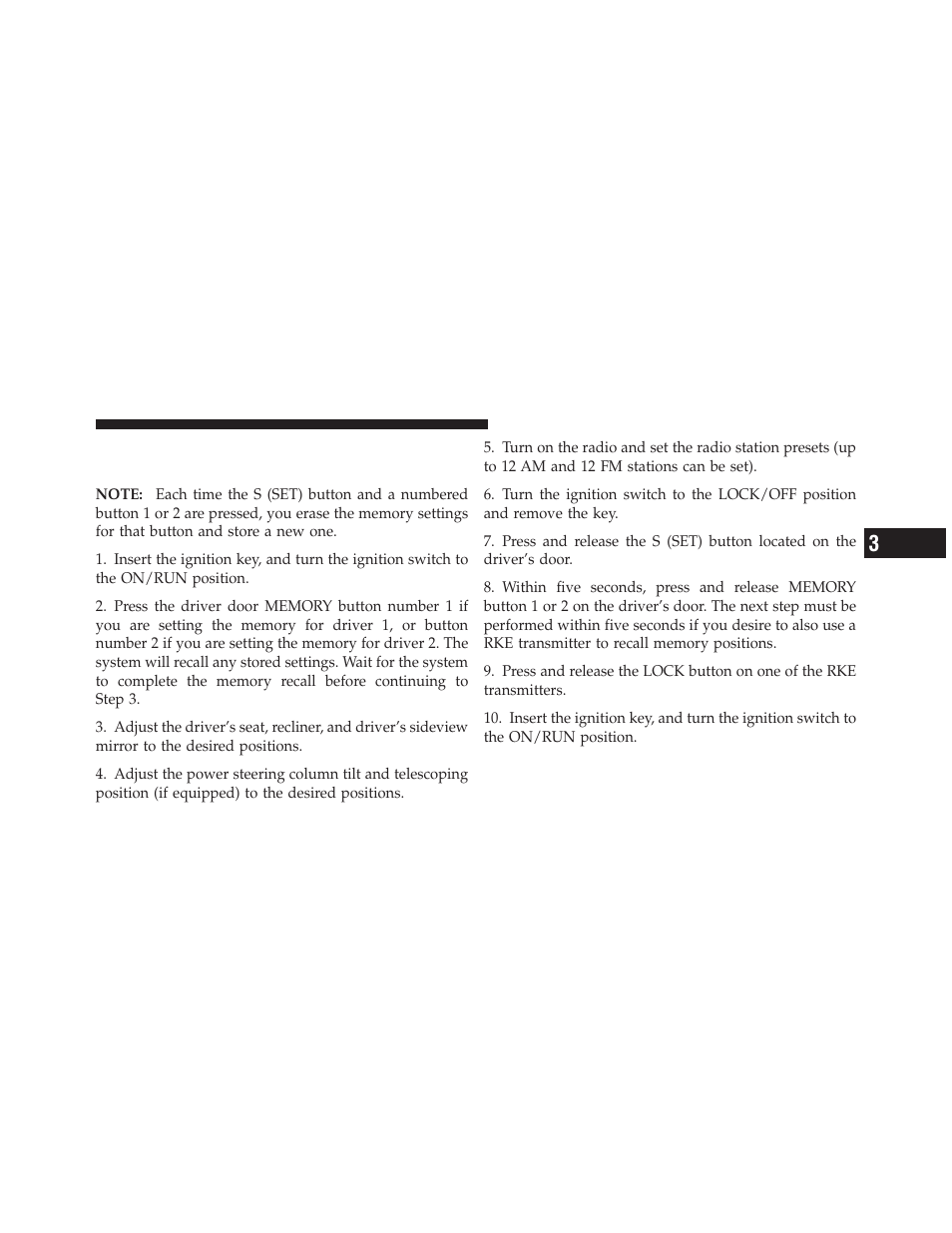 Setting memory positions and linking, Remote keyless entry transmitter to memory | Jeep 2012 Grand Cherokee - Owner Manual User Manual | Page 177 / 679