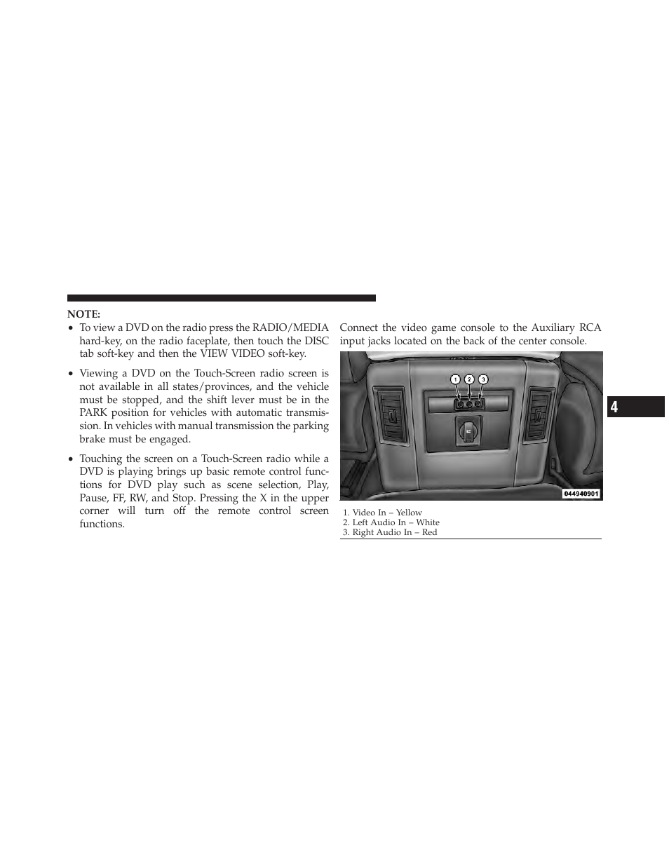 Play video games | Jeep 2012 Grand Cherokee - Owner Manual User Manual | Page 365 / 679