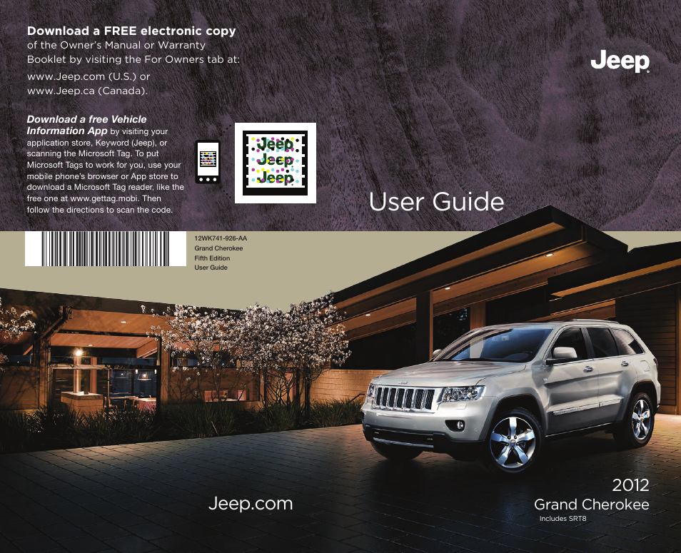 Jeep 2012 Grand Cherokee SRT - User Guide User Manual | 148 pages