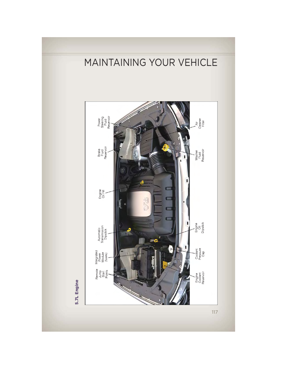 7l engine, Maintaining your vehicle | Jeep 2012 Grand Cherokee SRT - User Guide User Manual | Page 119 / 148