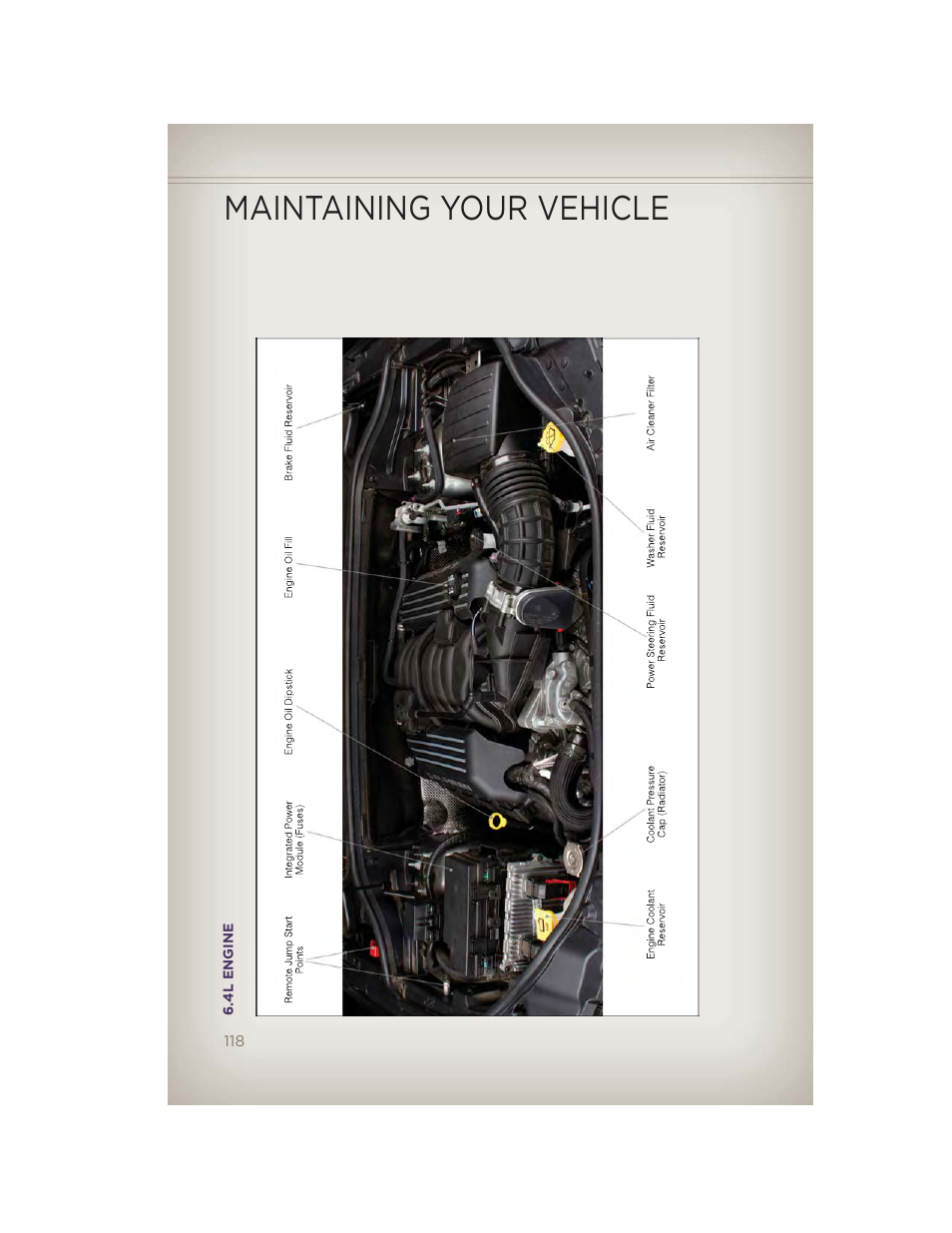 4l engine, Maintaining your vehicle | Jeep 2012 Grand Cherokee SRT - User Guide User Manual | Page 120 / 148