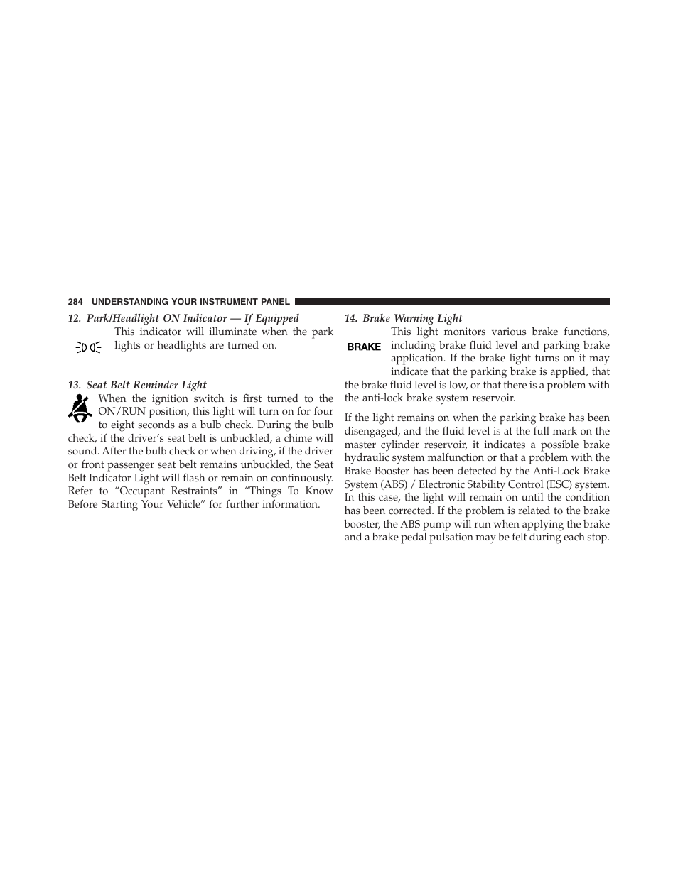Jeep 2012 Grand Cherokee SRT - Owner Manual User Manual | Page 286 / 612