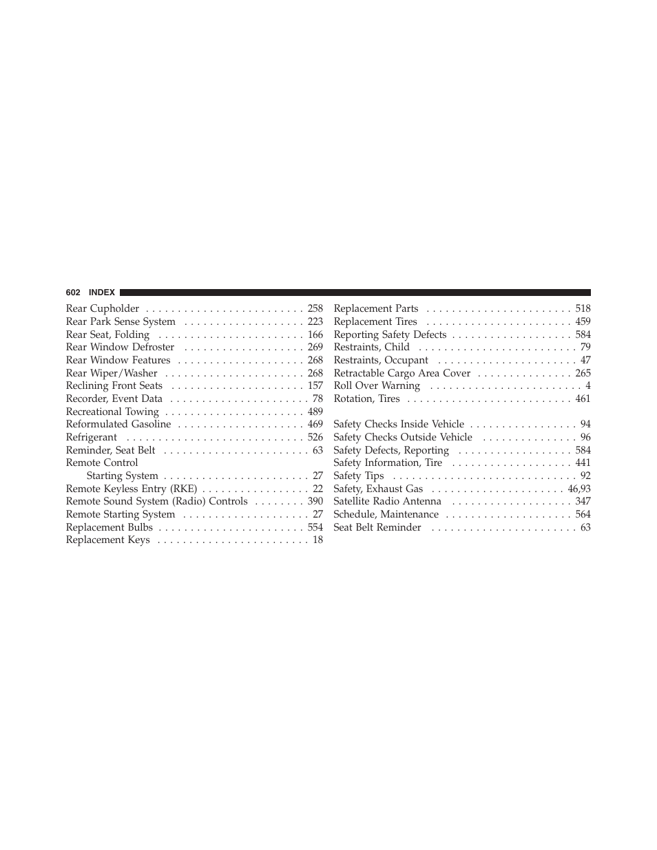 Jeep 2012 Grand Cherokee SRT - Owner Manual User Manual | Page 604 / 612