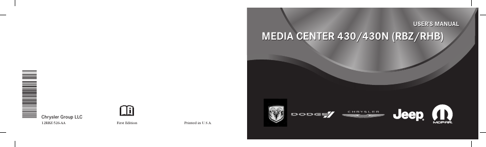 Ram Trucks MEDIA CENTER 430N for Jeep User Manual | 136 pages