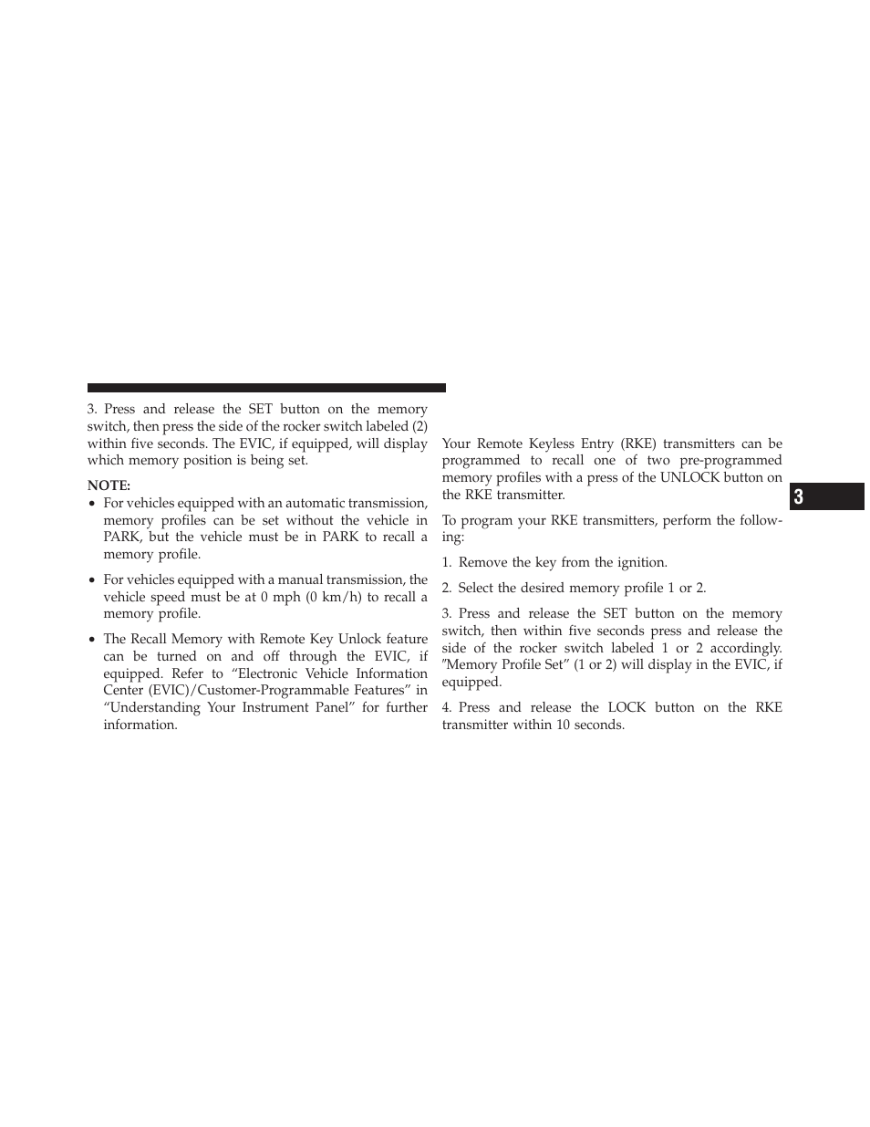 Linking and unlinking the remote keyless, Entry transmitter to memory | Jeep 2012 Liberty - Owner Manual User Manual | Page 155 / 558