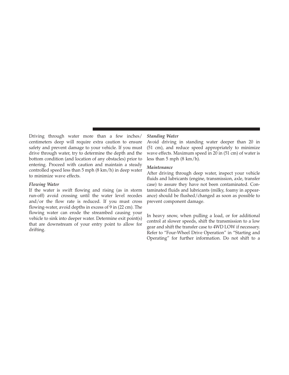 Driving in snow, mud and sand | Jeep 2012 Liberty - Owner Manual User Manual | Page 348 / 558